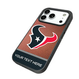 Houston Texans Personalized Football Bump Phone Case for Apple iPhone