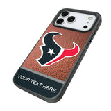 Houston Texans Personalized Football Bump Phone Case for Apple iPhone