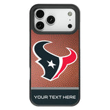 Houston Texans Personalized Football Bump Phone Case for Apple iPhone