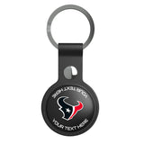 Houston Texans Personalized Insignia Black Airtag Holder