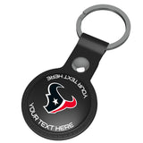 Houston Texans Personalized Insignia Black Airtag Holder