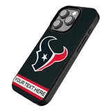 Houston Texans Personalized Stripe Bump Phone Case for Apple iPhone
