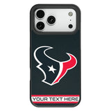Houston Texans Personalized Stripe Bump Phone Case for Apple iPhone