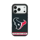 Houston Texans Personalized Stripe Bump Phone Case for Apple iPhone