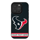 Houston Texans Personalized Stripe Bump Phone Case for Apple iPhone