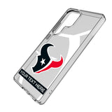 Houston Texans Personalized Tilt Clear Phone Case for Samsung Galaxy