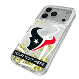 Houston Texans Personalized Tilt Glitter Phone Case for Apple iPhone