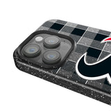 Houston Texans Plaid Black Bling Phone Case for Apple iPhone