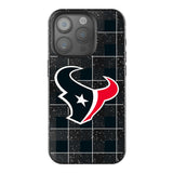 Houston Texans Plaid Black Bling Phone Case for Apple iPhone
