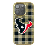 Houston Texans Plaid Bling Phone Case for Apple iPhone