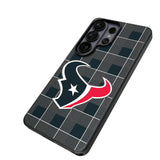 Houston Texans Plaid MagSafe Compatible Phone Case for Samsung Galaxy 26 Series