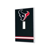 Houston Texans Stripe Hidden-Screw Light Switch Plate