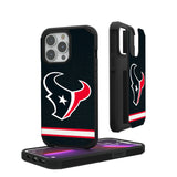 Houston Texans Stripe Rugged Phone Case for Apple iPhone
