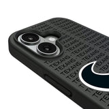 Houston Texans Text Backdrop Bump Phone Case for Apple iPhone
