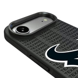 Houston Texans Text Backdrop Bump Phone Case for Apple iPhone