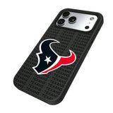 Houston Texans Text Backdrop Bump Phone Case for Apple iPhone