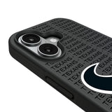 Houston Texans Text Backdrop Bump Phone Case for Apple iPhone