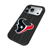Houston Texans Text Backdrop Bump Phone Case for Apple iPhone
