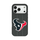 Houston Texans Text Backdrop Bump Phone Case for Apple iPhone