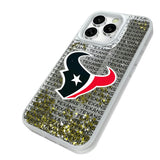 Houston Texans Text Backdrop Glitter Phone Case for Apple iPhone