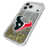 Houston Texans Text Backdrop Glitter Phone Case for Apple iPhone