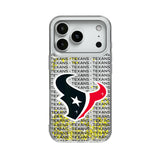 Houston Texans Text Backdrop Glitter Phone Case for Apple iPhone
