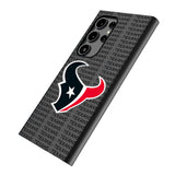 Houston Texans Text Backdrop MagSafe Compatible Phone Case for Samsung Galaxy