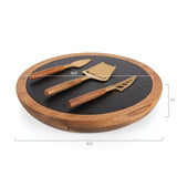 Los Angeles Chargers - Insignia Acacia and Slate Serving Board with Cheese Tools