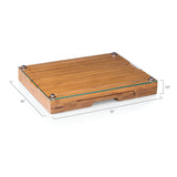 Alabama Crimson Tide - Concerto Glass Top Cheese Cutting Board & Tools Set