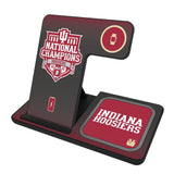 Indiana University Hoosiers 2025 College Football Playoff National Champion 3 in 1 Charging Station