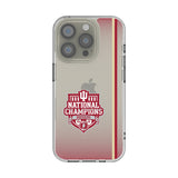 Indiana University Hoosiers 2025 College Football Playoff National Champion Clear Phone Case for Apple iPhone