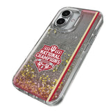 Indiana University Hoosiers 2025 College Football Playoff National Champion Glitter Phone Case for Apple iPhone