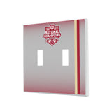 Indiana University Hoosiers 2025 College Football Playoff National Champion Hidden-Screw Light Switch Plate