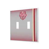 Indiana University Hoosiers 2025 College Football Playoff National Champion Hidden-Screw Light Switch Plate
