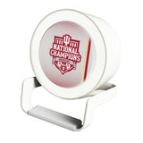 Indiana University Hoosiers 2025 College Football Playoff National Champion Night Light Charger and Bluetooth Speaker