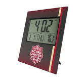 Indiana University Hoosiers 2025 College Football Playoff National Champion Wall Clock