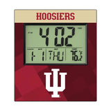 Indiana University Hoosiers Color Block Wall Clock