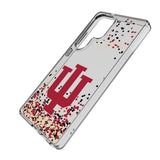 Indiana University Hoosiers Confetti Clear Phone Case for Samsung Galaxy