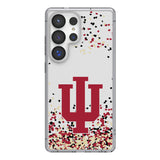 Indiana University Hoosiers Confetti Clear Phone Case for Samsung Galaxy