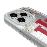 Indiana University Hoosiers Confetti Glitter Phone Case for Apple iPhone