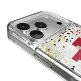 Indiana University Hoosiers Confetti Glitter Phone Case for Apple iPhone