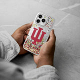Indiana University Hoosiers Confetti Glitter Phone Case for Apple iPhone