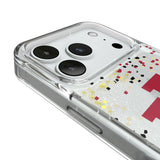 Indiana University Hoosiers Confetti Glitter Phone Case for Apple iPhone