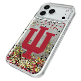 Indiana University Hoosiers Confetti Glitter Phone Case for Apple iPhone
