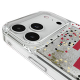 Indiana University Hoosiers Confetti Glitter Phone Case for Apple iPhone