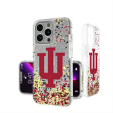 Indiana University Hoosiers Confetti Glitter Phone Case for Apple iPhone