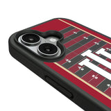Indiana University Hoosiers Field Bump Phone Case for Apple iPhone