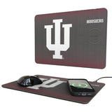 Indiana University Hoosiers Linen 15-Watt Wireless Charger and Mouse Pad