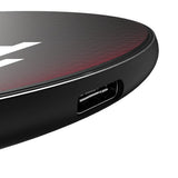 Indiana University Hoosiers Linen 15-Watt Wireless Charger