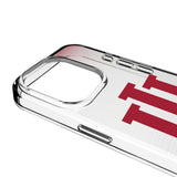 Indiana University Hoosiers Linen Clear Phone Case for Apple iPhone